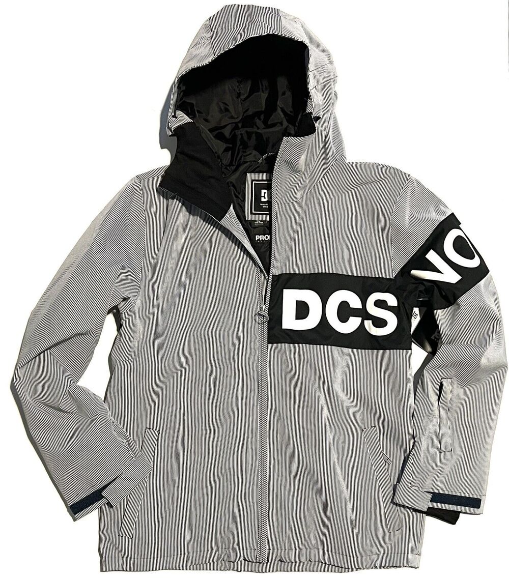 DC Propaganda Snowboard Jacket Mens Size XL Hickory Stripe NWT ADYTJ03085 XLARGE